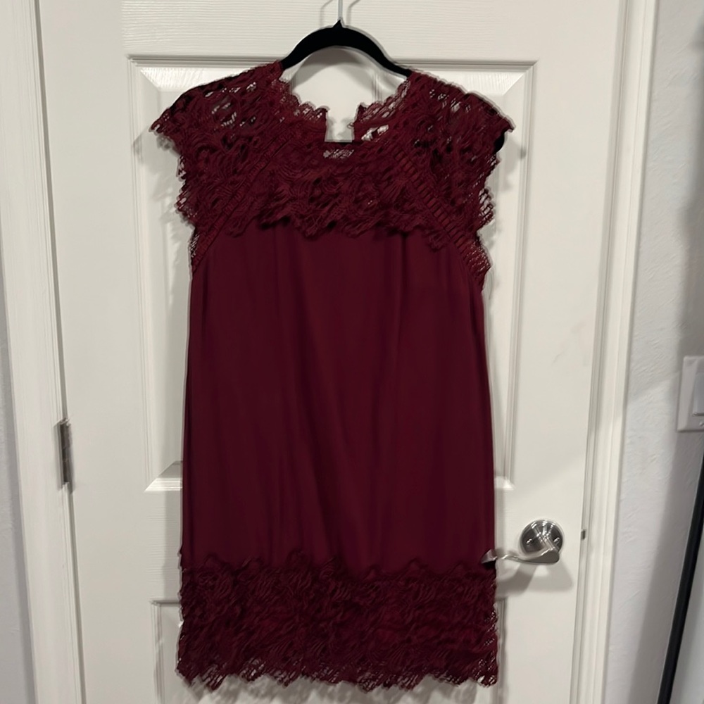 Burgundy dress